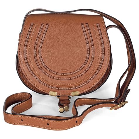 chloe marcie small tan|chloe marcie saddle bag.